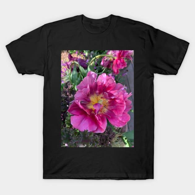 Pink Tulip T-Shirt by MarcyBrennanArt